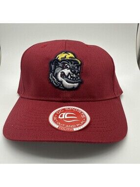 OC Sports MiLB Mahoning Valley Scrappers Adjustable Burgundy Baseball Hat with 팀
